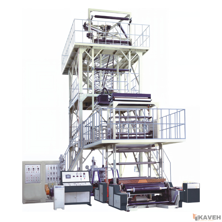 دستگاه اکستروژن فیلم دمشی سه لایه