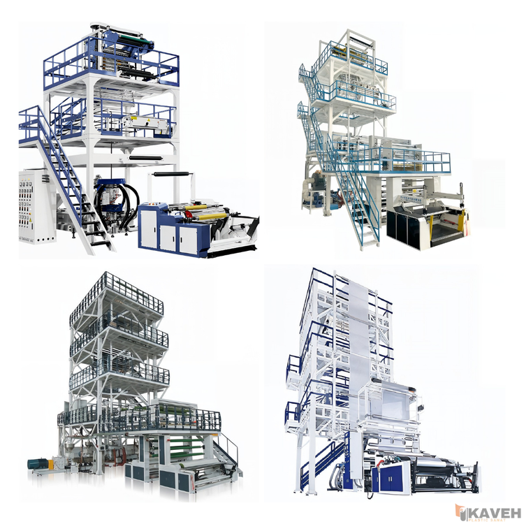 دستگاه اکستروژن فیلم دمشی سه لایه