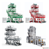 دستگاه اکستروژن فیلم دمشی سه لایه