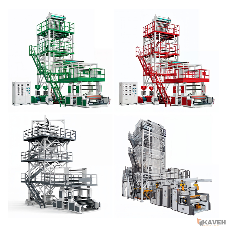 دستگاه اکستروژن فیلم دمشی سه لایه