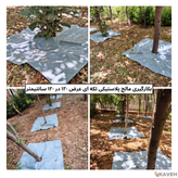 مالچ پلاستیکی باغچه ای ۱۲۰ در ۱۲۰ سانتیمتر