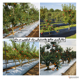 مالچ پلاستیکی باغچه ای یک کیلویی عرض ۱۲۰ سانتیمتر