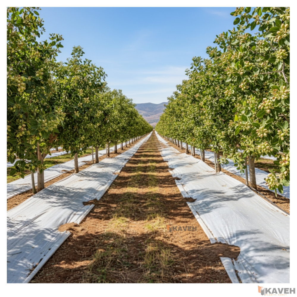 مالچ پلاستیکی درخت پسته