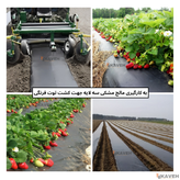 مالچ پلاستیکی مشکی سه لایه