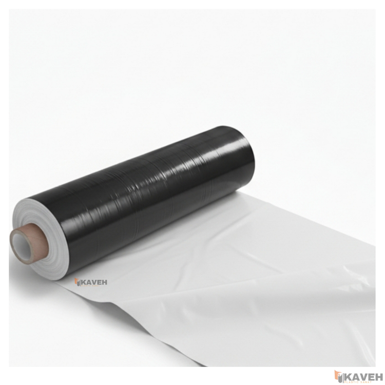 مالچ پلاستیکی کشاورزی ضخامت ۲۰ میکرون و عرض ۱۱۰ سانتیمتر