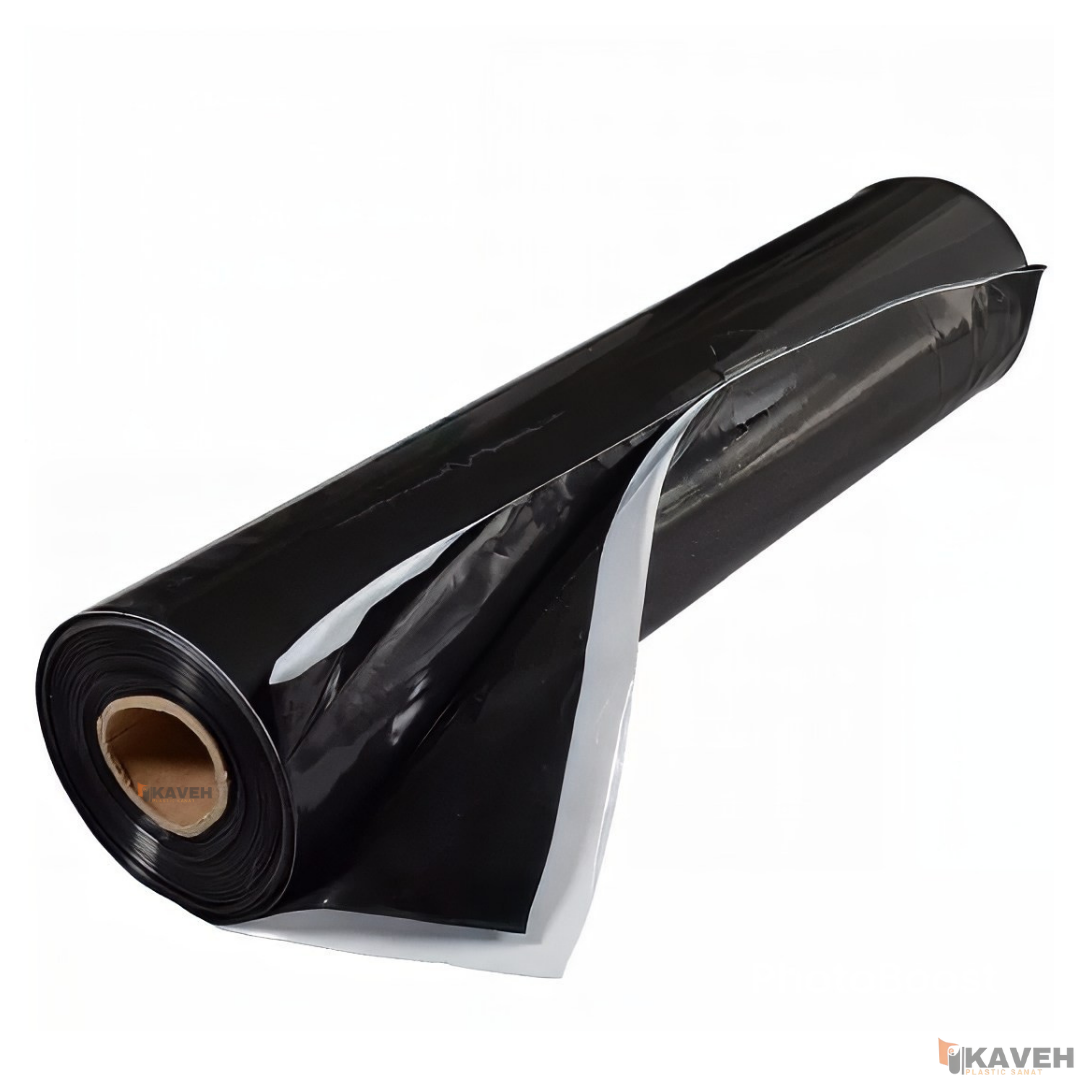 مالچ پلاستیکی باغبانی عرض ۱۲۰ سانتیمتر و ضخامت ۱۰۰ میکرون با یک درصد یووی