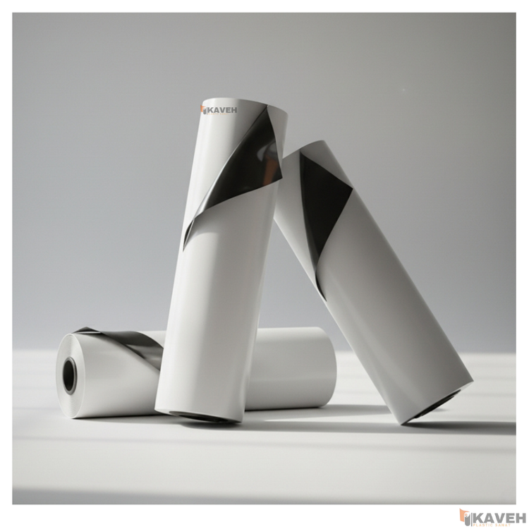 مالچ پلاستیکی باغبانی عرض ۱۰۰ سانتیمتر و ضخامت ۱۰۰ میکرون با یک درصد یووی