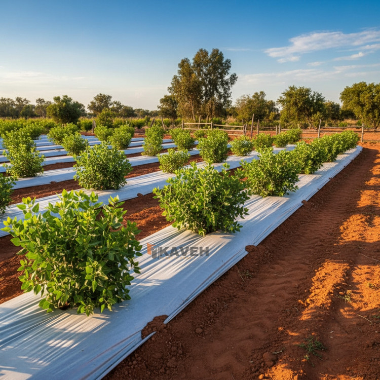 مالچ پلاستیکی باغبانی عرض 140 سانتیمتر و ضخامت 100 میکرون با 3 درصد یووی