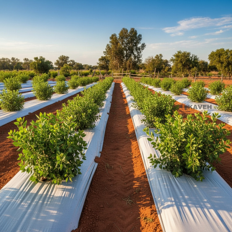 مالچ پلاستیکی باغبانی عرض 140 سانتیمتر و ضخامت 100 میکرون با 3 درصد یووی